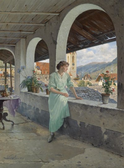 La vue sur les toits - Josef Kinzel